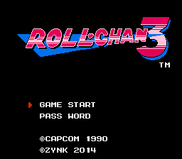 Roll-chan 3 (Classic Roll) Title Screen